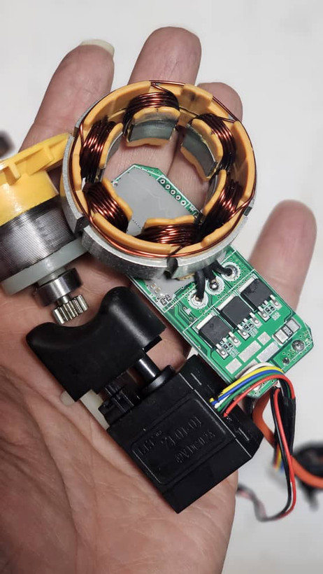 کلید براشلس پک کامل برد کلید بالشتک روتور